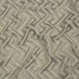 Cotton and Recycled Polyester Drapery Jacquard - Silver Broken Chevrons - British Imported