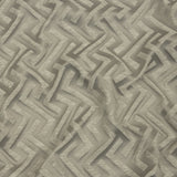 Cotton and Recycled Polyester Drapery Jacquard - Silver Broken Chevrons - British Imported