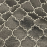 Cotton and Recycled Polyester Drapery Jacquard - Graphite Fancy Little Ogees - British Imported