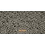 Cotton and Recycled Polyester Drapery Jacquard - Graphite Fancy Little Ogees - British Imported