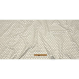 Cotton and Recycled Polyester Drapery Jacquard - Ivory Fancy Little Ogees - British Imported