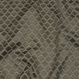 Cotton and Recycled Polyester Drapery Jacquard - Mole Fancy Little Ogees - British Imported
