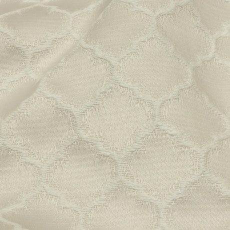Cotton and Recycled Polyester Drapery Jacquard - Pearl Fancy Little Ogees - British Imported