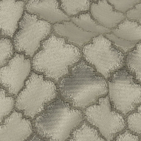 Cotton and Recycled Polyester Drapery Jacquard - Slate Fancy Little Ogees - British Imported