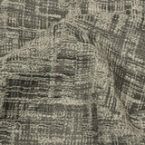Cotton and Recycled Polyester Drapery Jacquard - Graphite Crosshatched Lines - British Imported