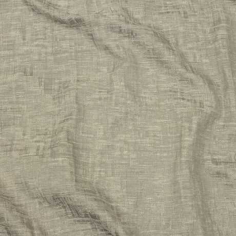 Cotton and Recycled Polyester Drapery Jacquard - Silver Crosshatched Lines - British Imported