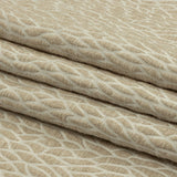 Recycled Polyester Drapery Jacquard - Champagne Stepping Stones - British Imported