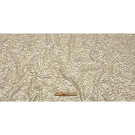 Recycled Polyester Drapery Jacquard - Champagne Stepping Stones - British Imported