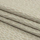 Recycled Polyester Drapery Jacquard - Ivory Stepping Stones - British Imported