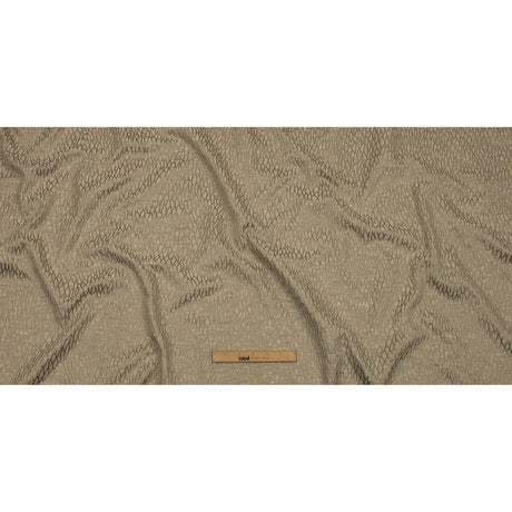 Recycled Polyester Drapery Jacquard - Latte Stepping Stones - British Imported