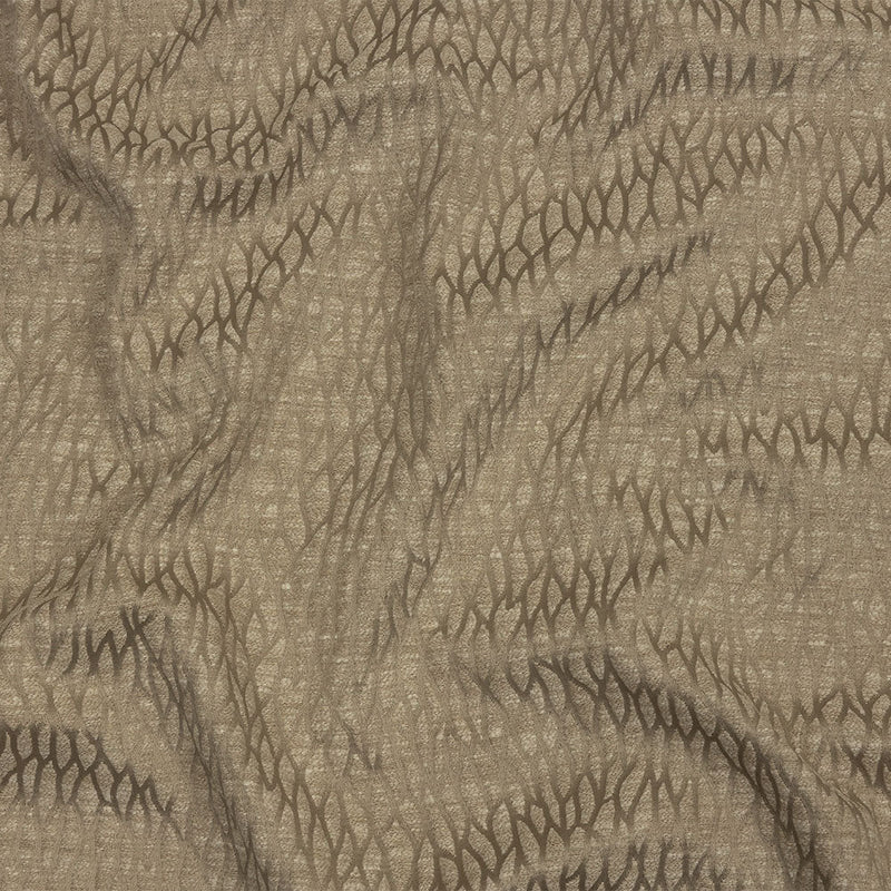 Recycled Polyester Drapery Jacquard - Latte Stepping Stones - British Imported