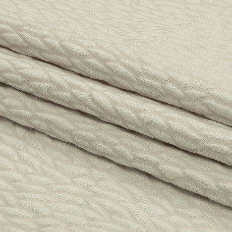 Recycled Polyester Drapery Jacquard - Pearl Stepping Stones - British Imported