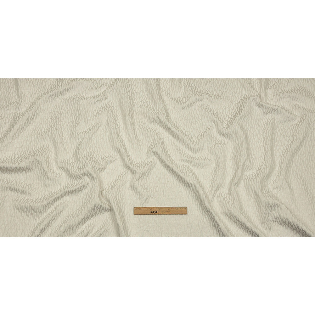 Recycled Polyester Drapery Jacquard - Pearl Stepping Stones - British Imported