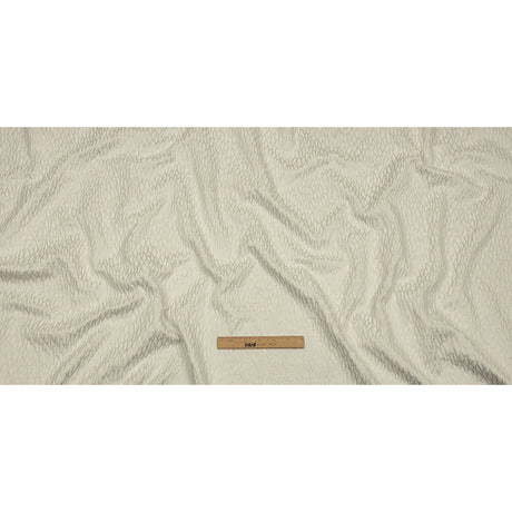 Recycled Polyester Drapery Jacquard - Pearl Stepping Stones - British Imported