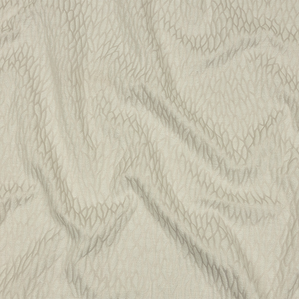 Recycled Polyester Drapery Jacquard - Pearl Stepping Stones - British Imported