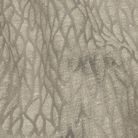 Recycled Polyester Drapery Jacquard - Silver Stepping Stones - British Imported