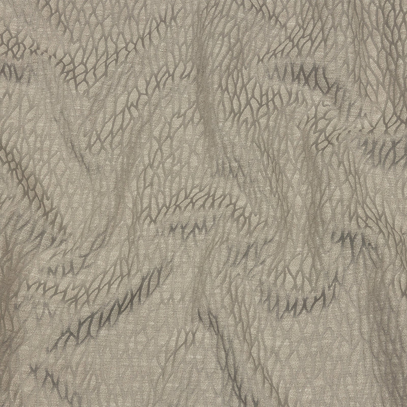 Recycled Polyester Drapery Jacquard - Silver Stepping Stones - British Imported