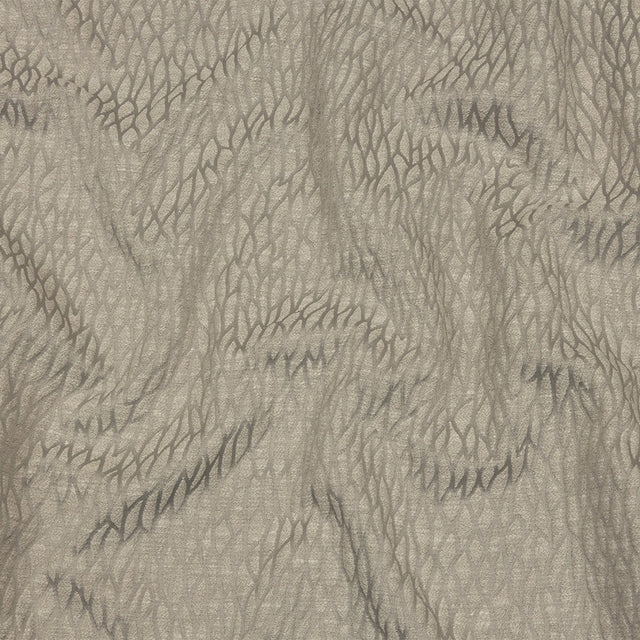 Recycled Polyester Drapery Jacquard - Silver Stepping Stones - British Imported