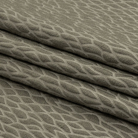 Recycled Polyester Drapery Jacquard - Slate Stepping Stones - British Imported