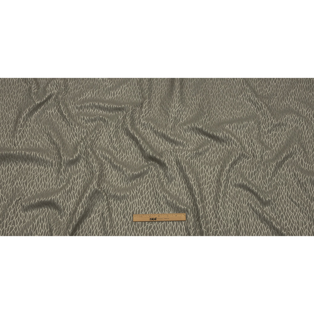 Recycled Polyester Drapery Jacquard - Slate Stepping Stones - British Imported