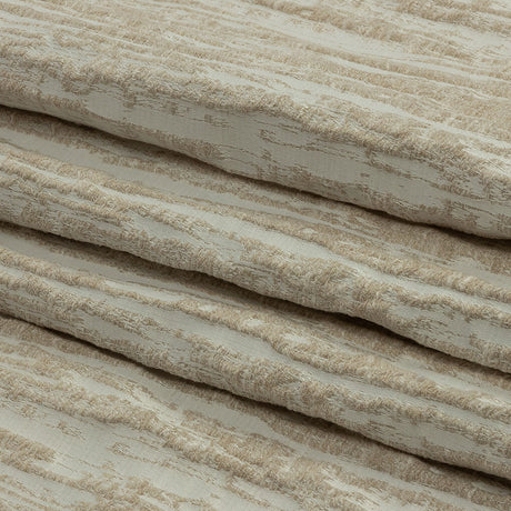 Recycled Polyester Drapery Jacquard - Champagne Striated - British Imported