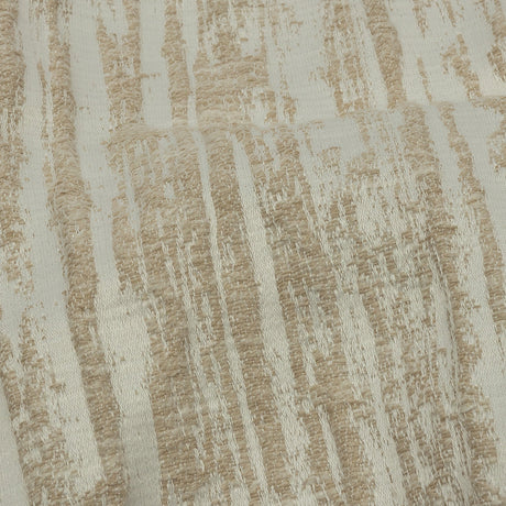 Recycled Polyester Drapery Jacquard - Champagne Striated - British Imported