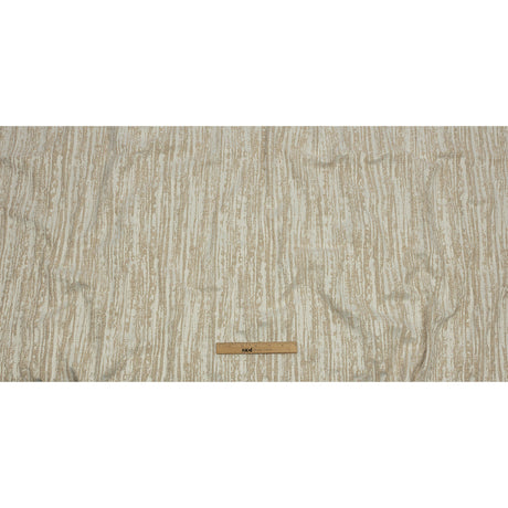 Recycled Polyester Drapery Jacquard - Champagne Striated - British Imported