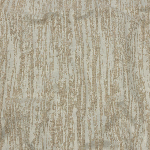 Recycled Polyester Drapery Jacquard - Champagne Striated - British Imported