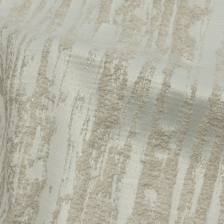 Recycled Polyester Drapery Jacquard - Ivory Striated - British Imported