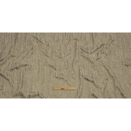 Recycled Polyester Drapery Jacquard - Latte Striated - British Imported