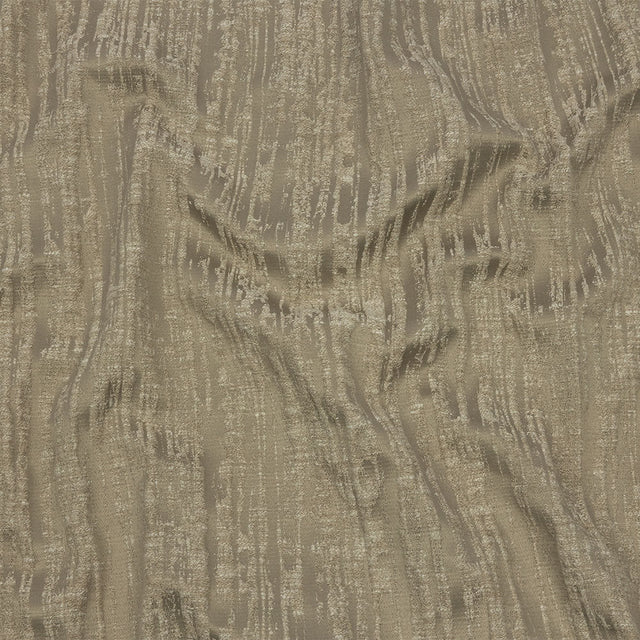 Recycled Polyester Drapery Jacquard - Latte Striated - British Imported
