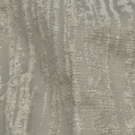 Recycled Polyester Drapery Jacquard - Silver Striated - British Imported