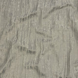 Recycled Polyester Drapery Jacquard - Silver Striated - British Imported