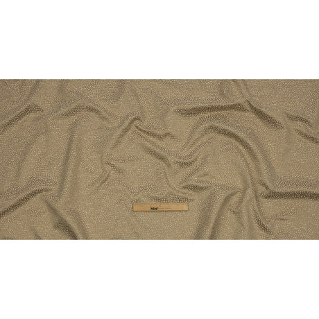 Recycled Polyester Drapery Jacquard - Caramel Spotted - British Imported