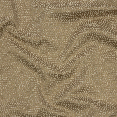 Recycled Polyester Drapery Jacquard - Caramel Spotted - British Imported