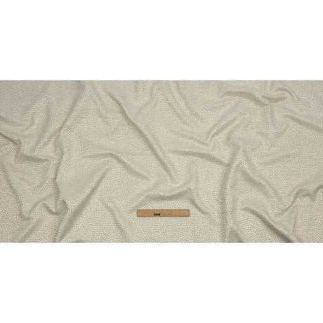 Recycled Polyester Drapery Jacquard - Champagne Spotted - British Imported