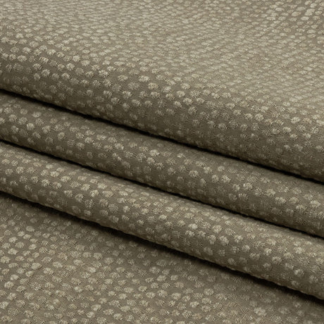 Recycled Polyester Drapery Jacquard - Latte Spotted - British Imported