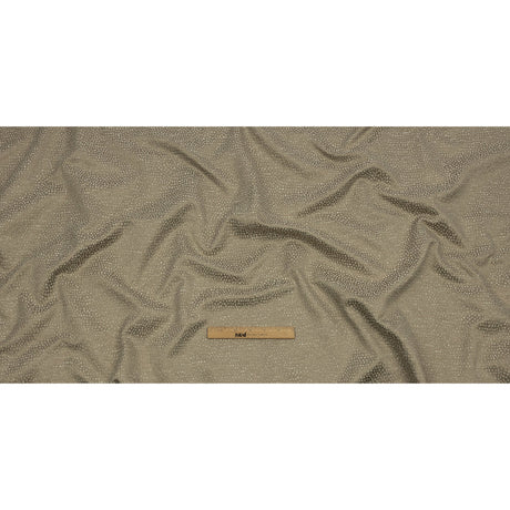 Recycled Polyester Drapery Jacquard - Latte Spotted - British Imported