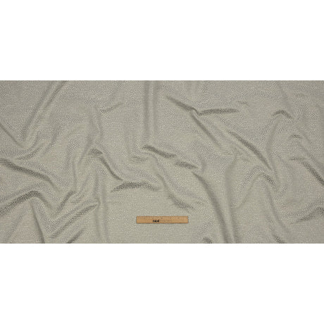 Recycled Polyester Drapery Jacquard - Silver Spotted - British Imported