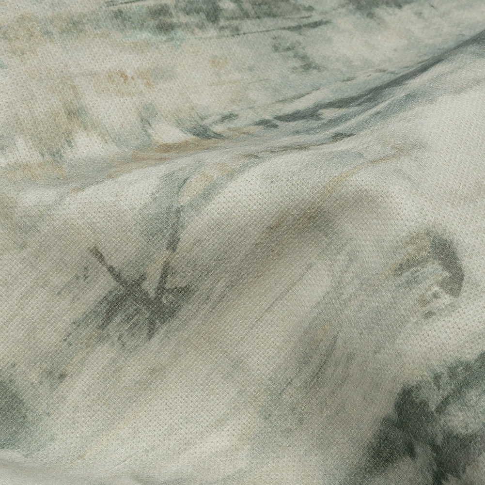 Cotton Canvas Print - Seafoam Painterly Texture - British Imported
