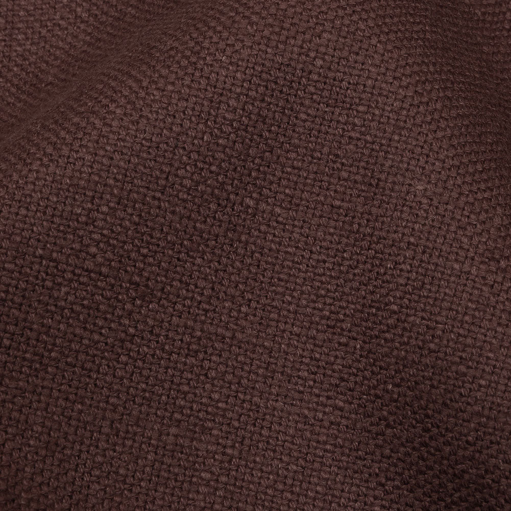 Heavyweight Linen Woven - Mulberry - British Imported
