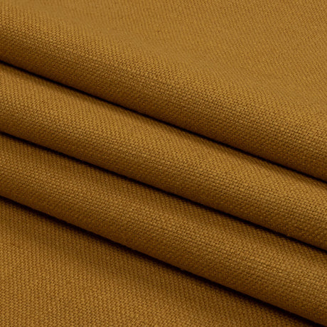 Heavyweight Linen Woven - Ochre - British Imported