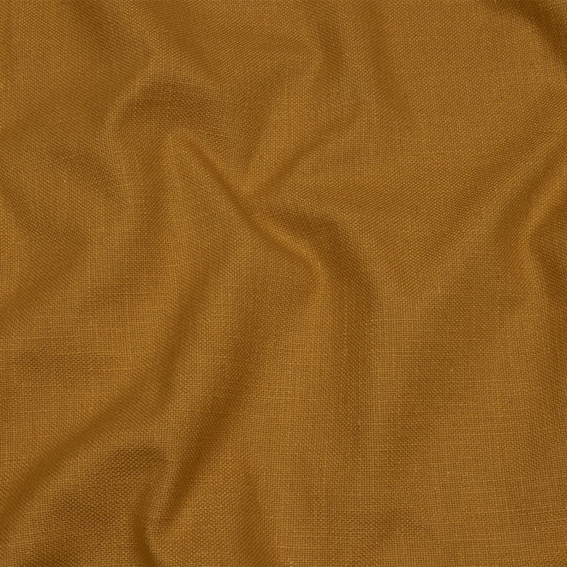 Heavyweight Linen Woven - Ochre - British Imported