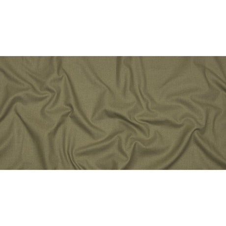 Heavyweight Linen Woven - Olive - British Imported