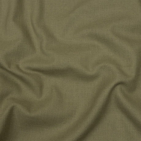Heavyweight Linen Woven - Olive - British Imported