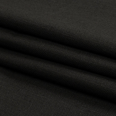 Heavyweight Linen Woven - Onyx - British Imported