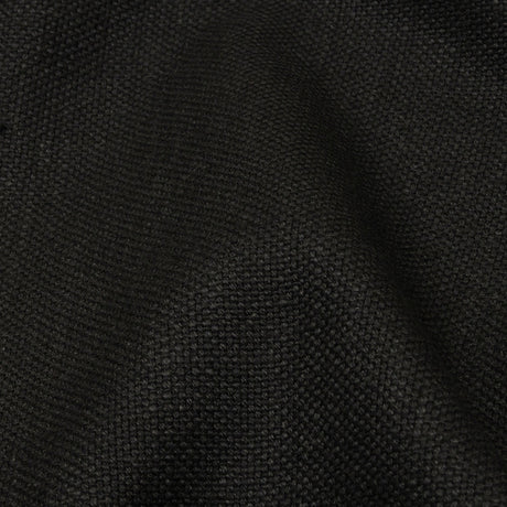 Heavyweight Linen Woven - Onyx - British Imported