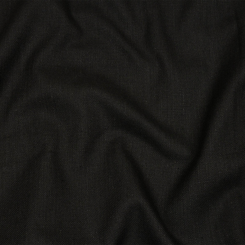 Heavyweight Linen Woven - Onyx - British Imported