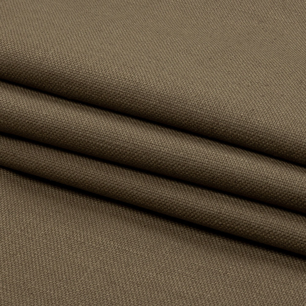Heavyweight Linen Woven - Otter - British Imported