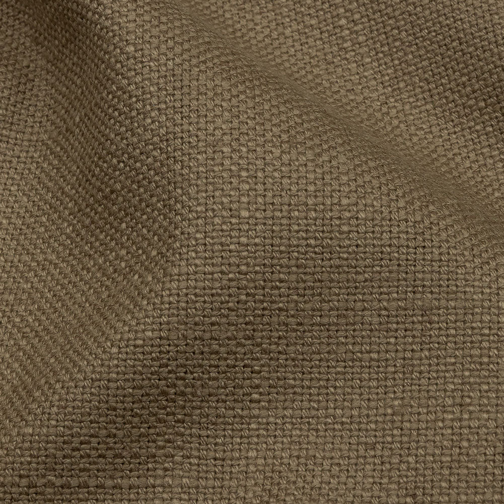 Heavyweight Linen Woven - Otter - British Imported